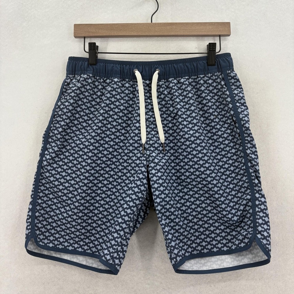 Fair Harbor The Anchor Swim Trunks Mens Small Blue BreezeKnit Liner Surf Travel
